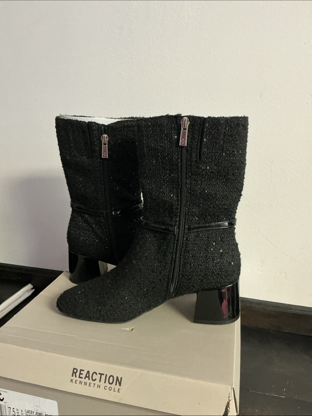 Kenneth Cole REACTION Women's Lacey Jewel Bootie Fashion Boot Size 7.5 - Picture 10 of 16